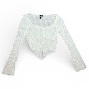 Windsor Y2K Off White Bell Long Sleeve Top